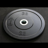 Pro Bumper Training Plates with Center Steel Hub - Muscle D Fitness - Virgin Rubber
