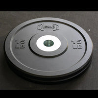 Pro Bumper Training Plates with Center Steel Hub - Muscle D Fitness - Virgin Rubber