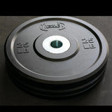 Pro Bumper Training Plates with Center Steel Hub - Muscle D Fitness - Virgin Rubber