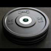 Pro Bumper Training Plates with Center Steel Hub - Muscle D Fitness - Virgin Rubber