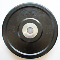 Pro Bumper Training Plates with Center Steel Hub - Muscle D Fitness - Virgin Rubber