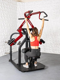 Pro Strength Rotary Lat Pull-Down - Muscle D Fitness - Premium - Adjustable - Plate Loaded - Lat Training