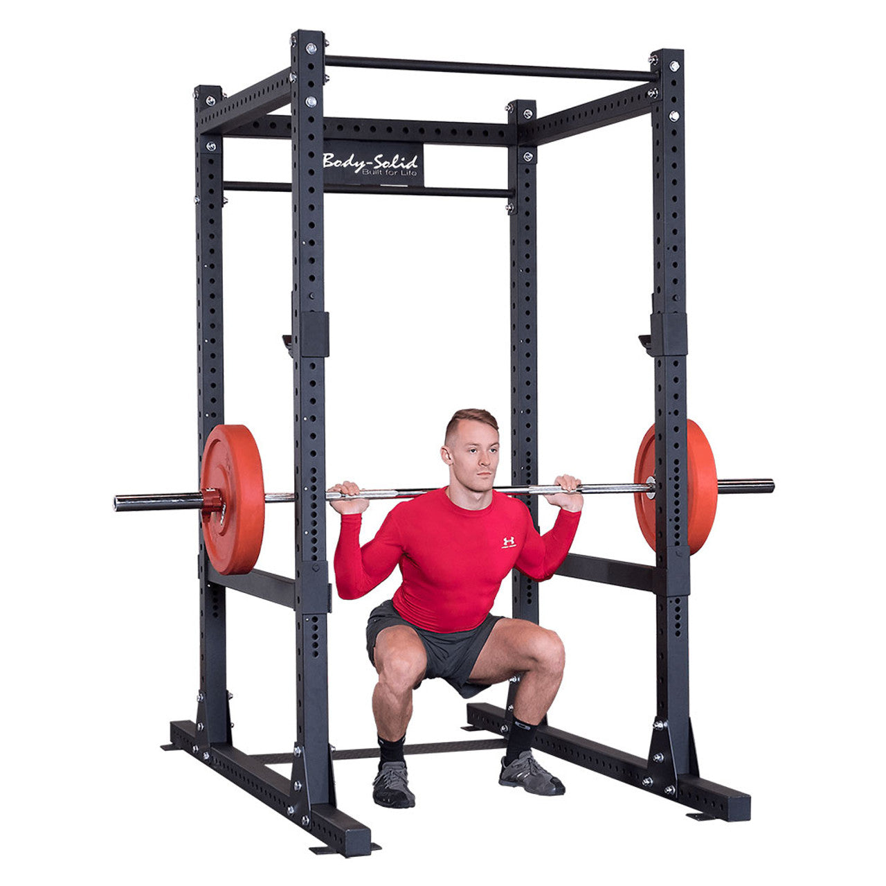Body Solid Pro Clubline SPR1000 Commercial Power Rack with Rack Extension