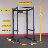 Body Solid Pro Clubline SPR1000 Commercial Power Rack with Rack Extension