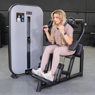 Vogue Selectorized Ab Crunch by Muscle D Fitness | Commercial Grade