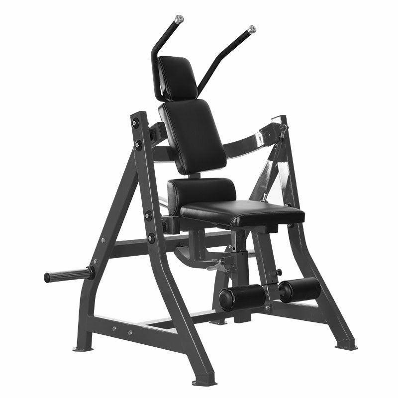 Excel Abdominal/Oblique Crunch - Muscle D Fitness - Commercial Adjustable Seat - Plate Loaded Abdominal Crunch