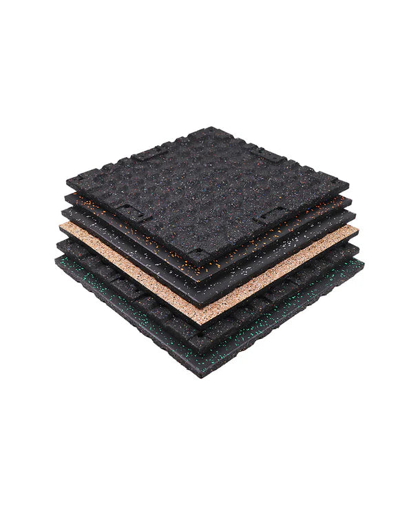Skelcore Laminated Rubber Buckle Tile -500x500x50 - With Foam