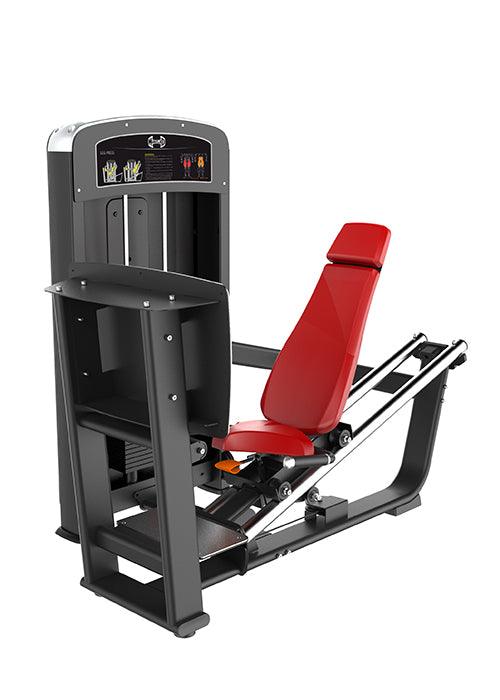 Elite Selectorized Leg Press - Muscle D Fitness - Commercial - Adjustable Seat - Pin Selectorized - Quads Glutes Workout