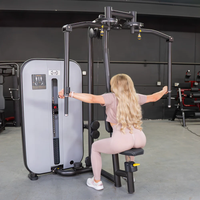 Vogue Pec Deck/Rear Delt - Muscle D Fitness - Adjustable Seat - Pin Selectorized - Chest Back Workout Combo
