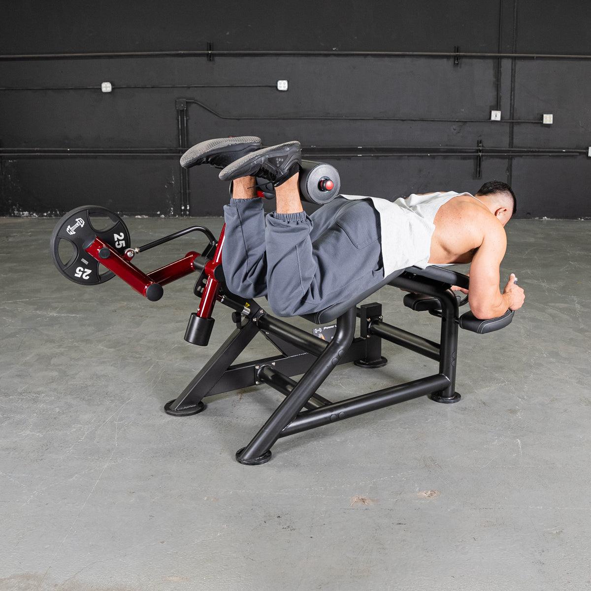 Power Leverage V2 Prone Leg Curl - Muscle D Fitness