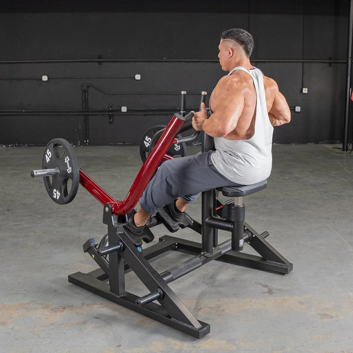Power Leverage V2 Iso Lateral Seated Row - Muscle D Fitness