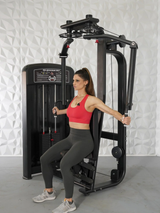 Elite Selectorized Pec Deck/Rear Delt - Muscle D Fitness - Commercial - Adjustable Seat - Pin Selectorized Chest / Back Combo