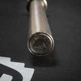 7' Stainless Steel Olympic Bar - Bearing - Muscle D Fitness - Qualiity Knurling