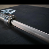 7' Stainless Steel Olympic Bar - Bushing - Muscle D Fitness - Quality Knurling