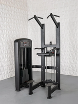Elite Selectorized Assisted Chin/Dip - Muscle D Fitness - Commercial Grade - Adjustable - Pin Selectorized - Back & Shoulder Combo Machine