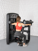 Elite Selectorized Side Lateral Raise - Muscle D Fitness - Commercial - Adjustable Seated - Pin Selectorized - Padded Shoulder Workout