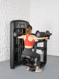 Elite Selectorized Side Lateral Raise - Muscle D Fitness - Commercial - Adjustable Seated - Pin Selectorized - Padded Shoulder Workout