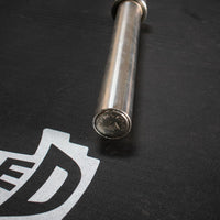 7' Stainless Steel Olympic Bar - Bushing - Muscle D Fitness - Quality Knurling