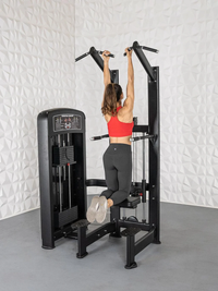 Elite Selectorized Assisted Chin/Dip - Muscle D Fitness - Commercial Grade - Adjustable - Pin Selectorized - Back & Shoulder Combo Machine