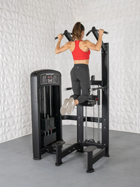 Elite Selectorized Assisted Chin/Dip - Muscle D Fitness - Commercial Grade - Adjustable - Pin Selectorized - Back & Shoulder Combo Machine