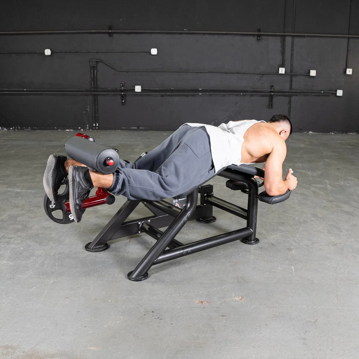 Power Leverage V2 Prone Leg Curl - Muscle D Fitness
