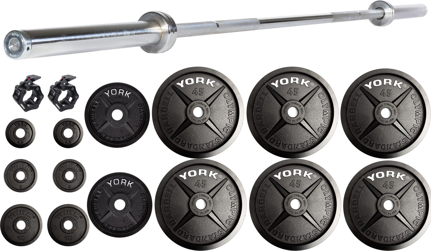 Legacy Cast Iron Precision Milled Olympic Plate Set (400lb)