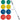 Rubber Training Bumper Plate Set (Color, Metric)