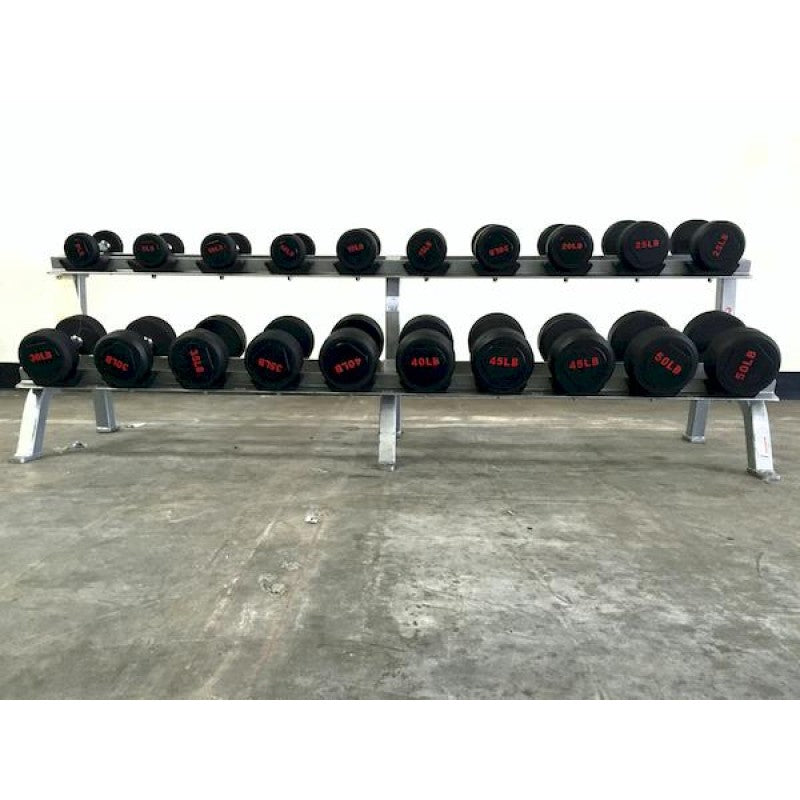 SPARTAN PRO 5-100 lbs Rubber Style Dumbbell Set