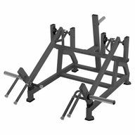 Excel Squat High Pull - Muscle D Fitness - Plate Load Shrug - Weight Storage Pegs